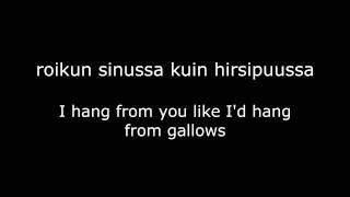 Happoradio - Hirsipuu lyrics (FIN&ENG) chords