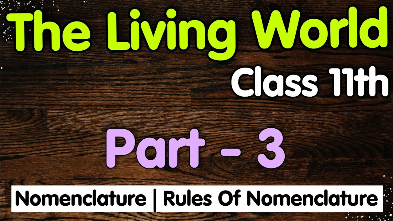 The Living World biology class 11 | Part 3 | NEET 2023 | Rules Of ...
