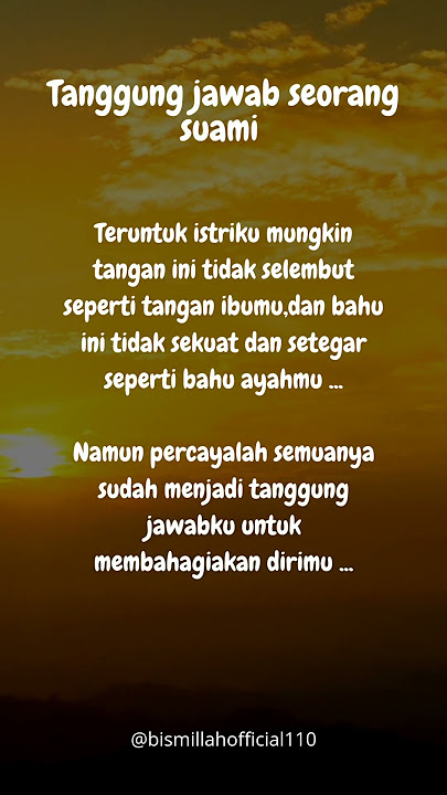 Tanggung jawab seorang suami #shorts