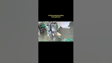 Newest PE Gloves 1 Pair Sachets Automatic Folding Packing Machine | SAYOK #peglovespackingmachine