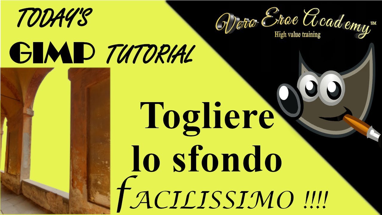 GIMP TUTORIAL (ITA) - COME SCONTORNARE LE FOTO - TOGLI LO SFONDO - SUPERCLASSICO!!