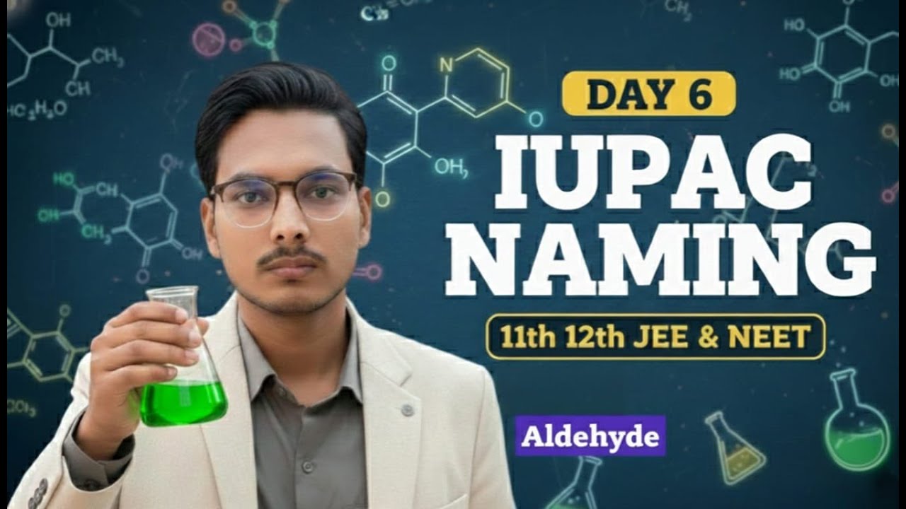 IUPAC NAMIG (ALDEHYDE) CLASSS 11,12,JEE AND NEET BY- VIKAS SIR