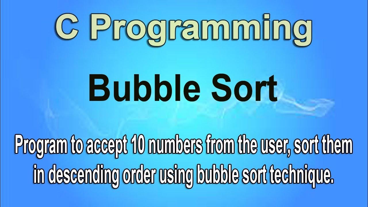 Write a program to accept 10 numbers from the user sort them in ...