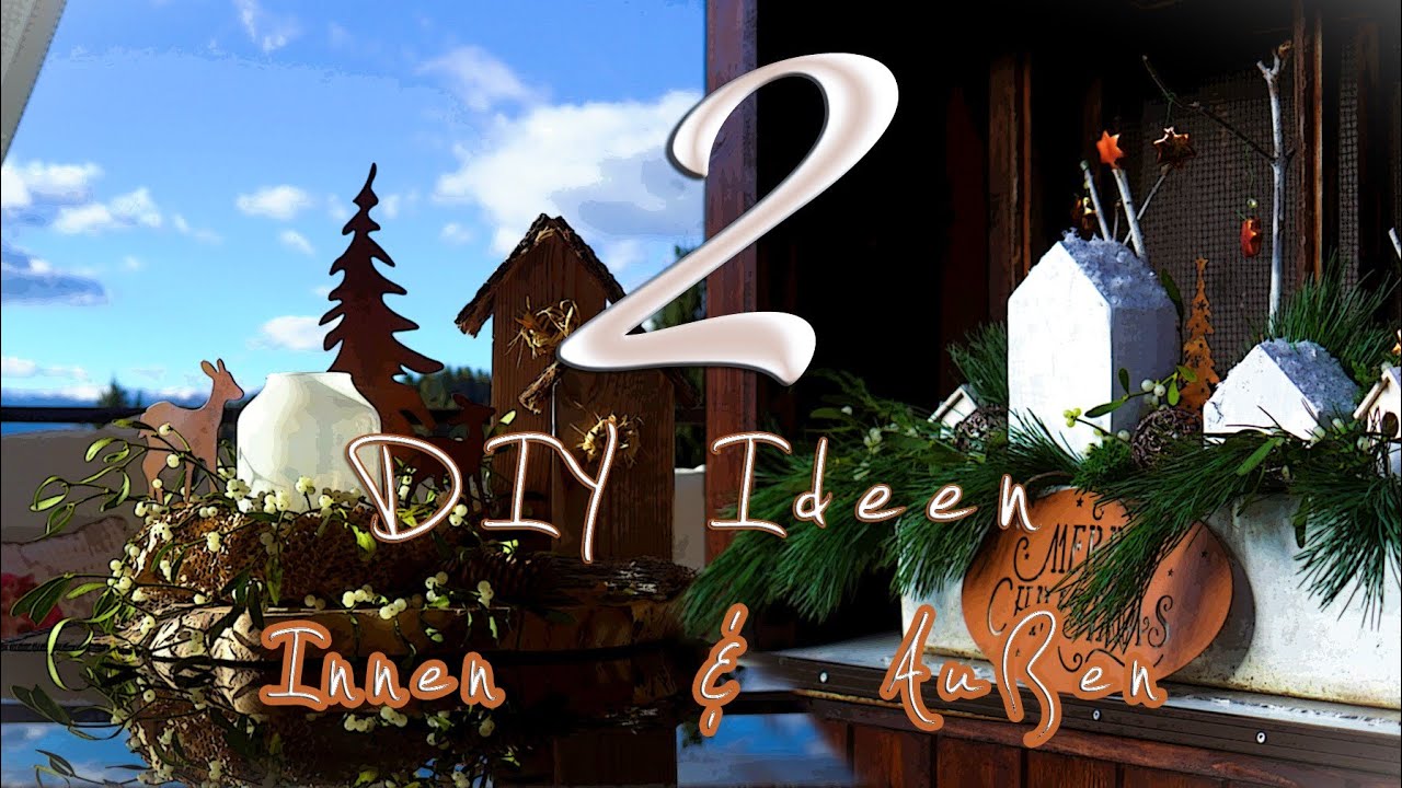 2 DIY IDEEN für innen & außen 🏞 idyllische WEIHNACHTLICHE Dekolandschaften