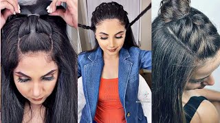 EASY HAIRSTYLES WITH BRAIDS AND LOOSE HAIR |fashion girls