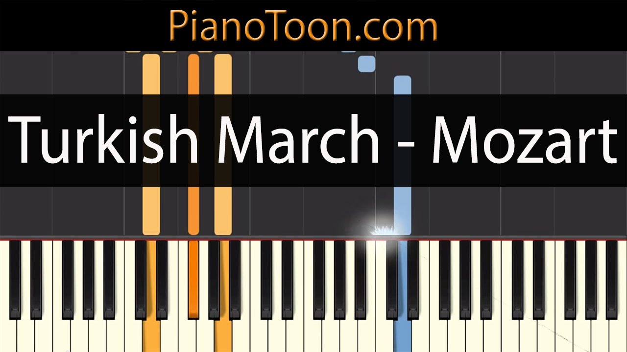 Turkish March Mozart - Original. Piano Tutorial by PianoToon.com