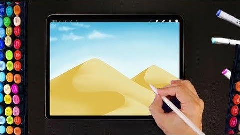 How to draw desert dunes with Autodesk Sketchbook