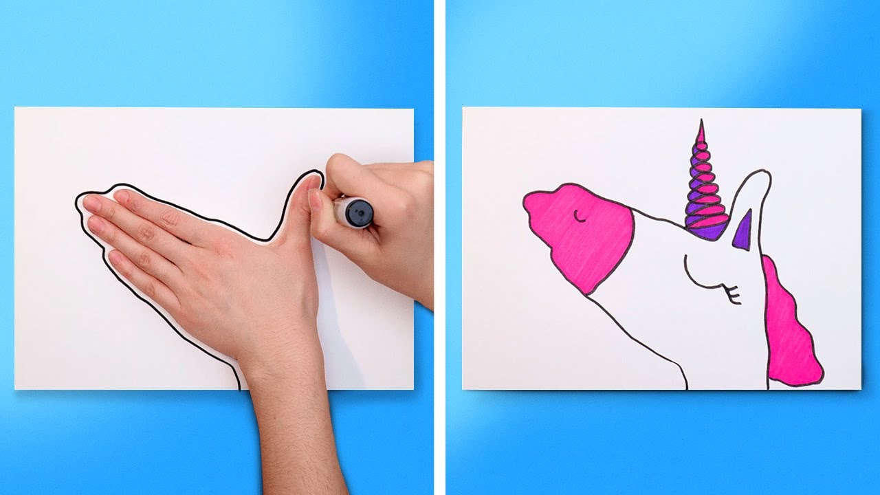 EASY DRAWING AND COOL ART HACKS YOU SHOULD TRY