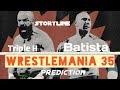 WWE Batista vs Triple H || Wrestlemania 35 || Storyline in animation