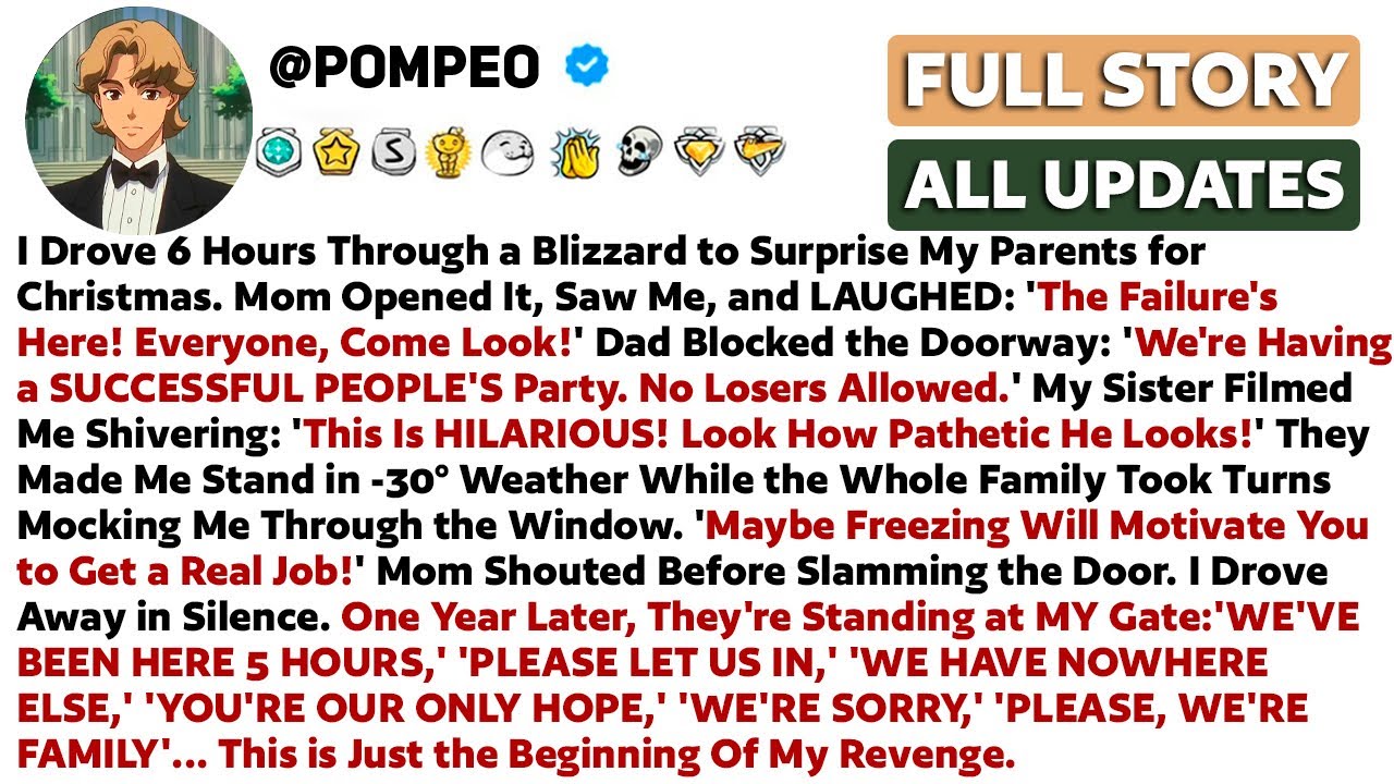 I Drove 6 Hours Through a Blizzard to Surprise My Parents for Christmas. Mom Opened It, Saw Me...