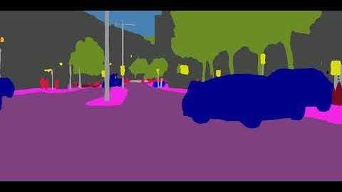 Semantic Segmentation on cityscapes demo (using per-frame-inference)