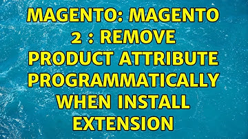 Magento: Magento 2 : Remove product attribute programmatically when install extension