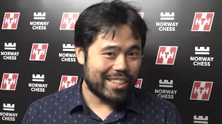 Hikaru in the confessional DURING his final game of Norway Chess