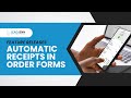 Automatic Receipts in Order Forms in LeadJenn Automations
