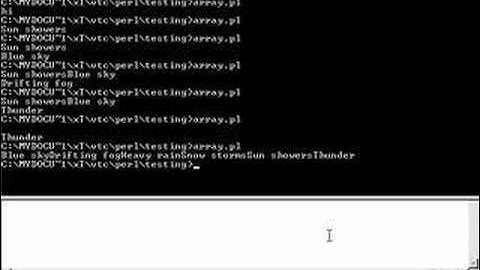 Perl Tutorials -Part 23 - More array manipulation