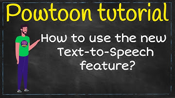 How to use the new Powtoon text to speech feature