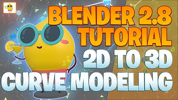 Daily 2D to 3D Modeling Part 13 - Blender 2.8 Tutorial - Cartoon character