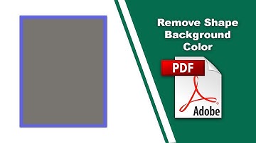 How to remove background color from a shape in a pdf file (Comment) using Adobe Acrobat Pro DC