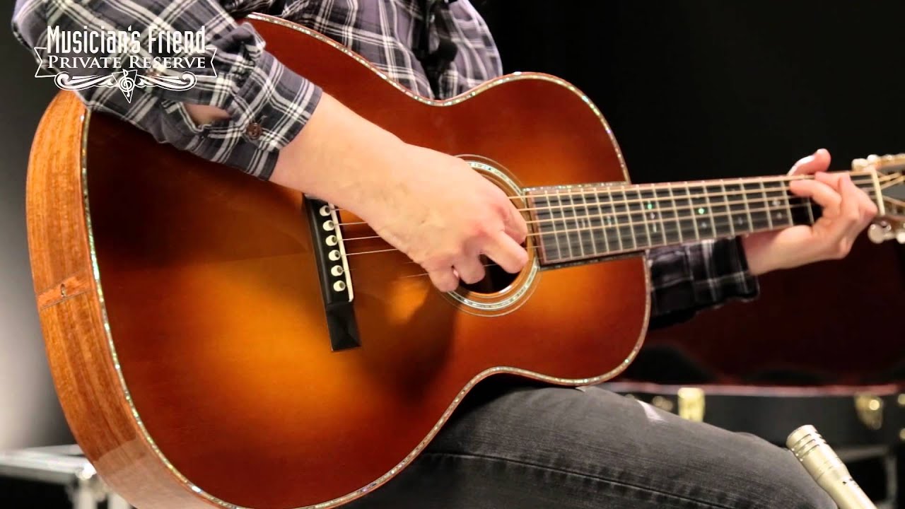 ギター Martin 000M Martin Custom 000-42VS Koa Acoustic Guitar 1933 Sunburst - YouTube