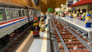 Lego Stadt Update - Fahrt durch die Train-World - Bau eines selbstfahrenden Speed Champion Autos