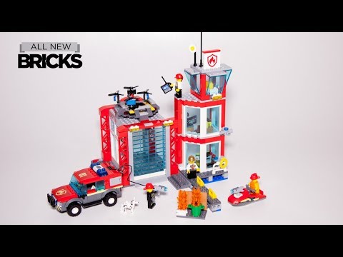 LEGO City Fire Stations 2010-2019 - Lego Speed Build Review. 