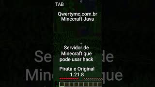 servidor que pode usar hack Minecraft Java 1.21.8 #minecraftshorts