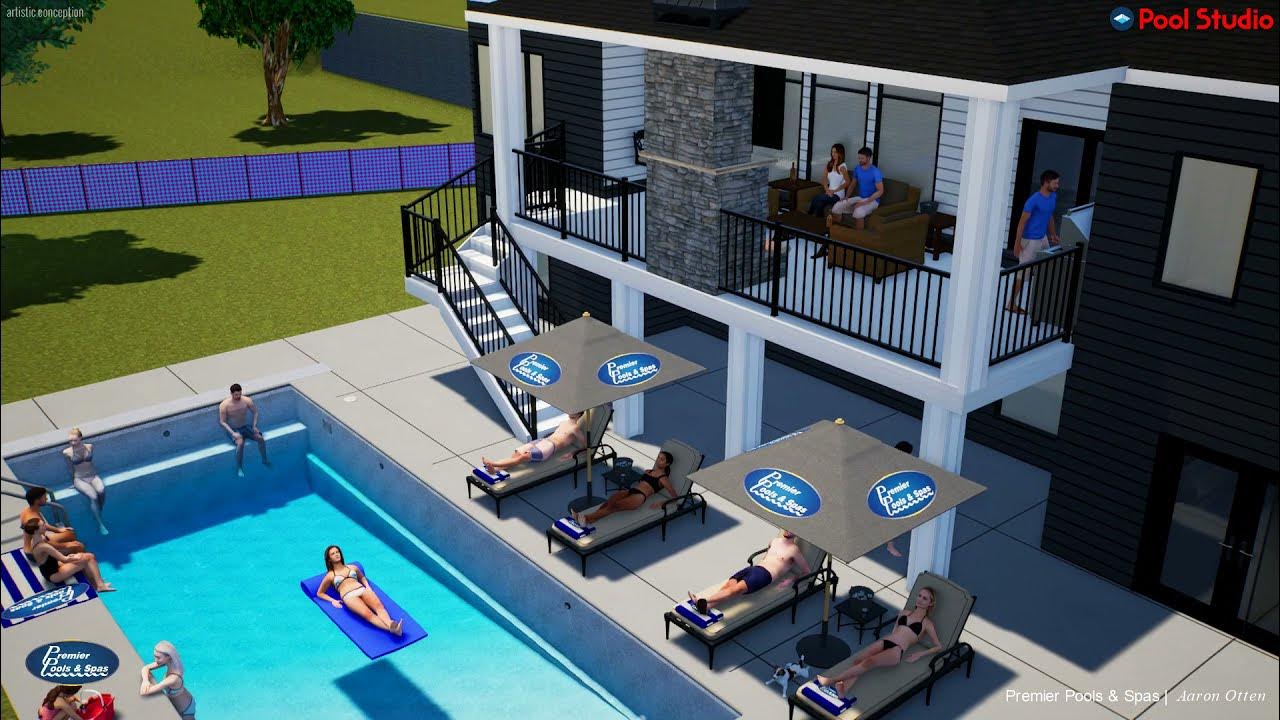 Latham Kingston Pool Studio 3D Swimming Pool Design Software YouTube