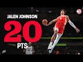Jalen Johnson Shines with 20 Points in Hawks' Preseason Win π