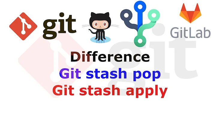 Difference between Git stash pop and Git stash apply