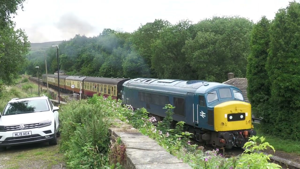 45108 departing Irwell Vale 6th July 2025