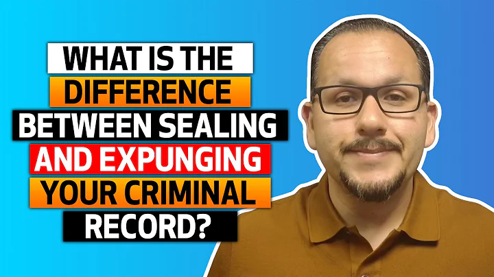 What is the difference between sealing and expunging your criminal record?