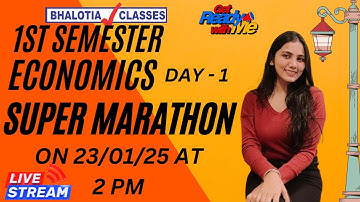 1ST SEM ECONOMICS SUPER MARATHON DAY 1 | Semester 1 B.Com  | Calcutta University |
