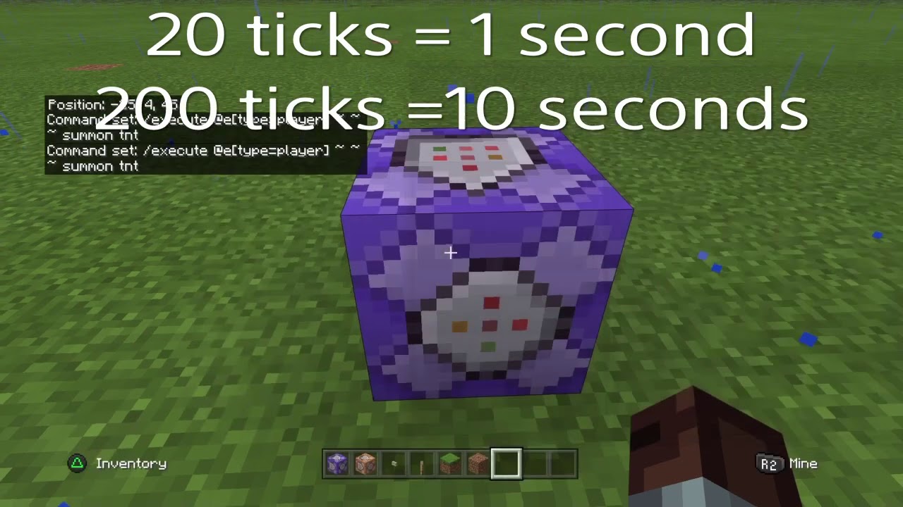 How to make TnT spawn on player every 10 seconds in 2 miuntes or less