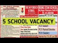 5 SCHOOL Teacher vacancy 2026/Delhi school teacher vacancy 2026