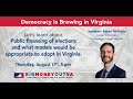 Public financing of elections options for virginia  aaron mckean from the campaign  legal center
