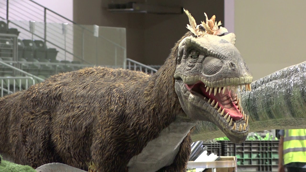 Dinosaurs come alive at the Town Toyota Center this weekend - YouTube