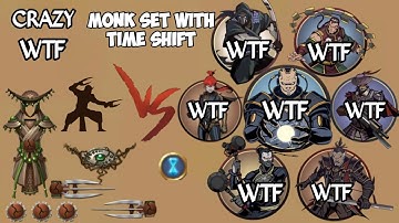 [ Shadow Fight 2 Monk Set With Time Shift vs Titan And Bodyguards ] [「iOS/Android Gameplay」]