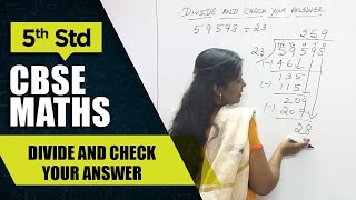 5th Std CBSE Maths Syllabus | Divide and check your answer | CBSE Maths Part-14