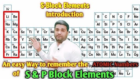 S-Block Elements | Atomic Numbers | Chapter 2 | fsc part 2 | Introduction