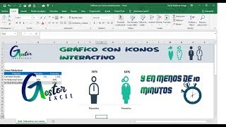 Cómo hacer un Impresionante Gráfico en EXCEL con ICONOS interactivos ** FÁCIL Y DIVERTIDO**