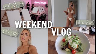 Weekend Vlog / Paint & Sip, Girls Night Away, Bikini Haul & More!