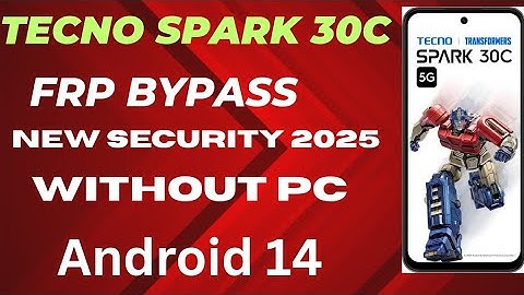 Tecno Spark 30C FRP Bypass  | Google Account Unlock Without PC 2025 | Tecno Spark 30C FRP Unlock |