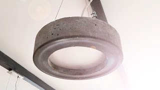 DIY Лампа из бетона / Concrete lamp(Эпизод 1: Проект потолочного подвесного светильника из бетона и двух пластиковых ведер. Осветительный..., 2016-07-02T18:00:51.000Z)