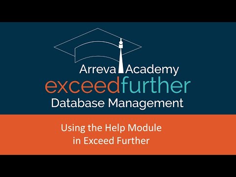 Arreva Academy - Database Management: How to Use the Help Module in ExceedFurther