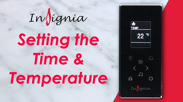 Setting the Steam Time & Temperature - 3rd Generation Insignia Control Panel