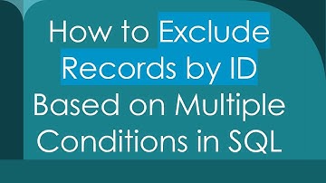 How to Exclude Records by ID Based on Multiple Conditions in SQL