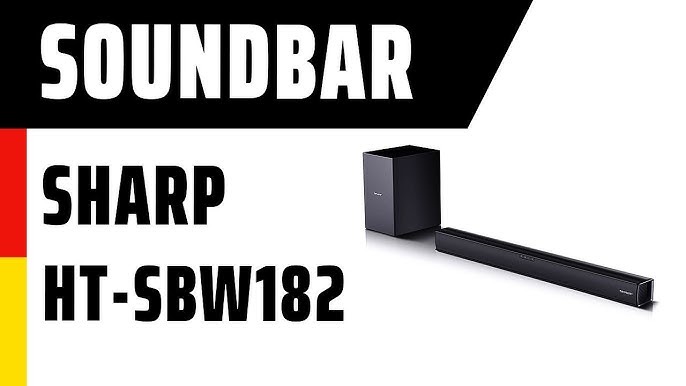 Sharp soundbar HT-SBW182 - YouTube | Soundbars