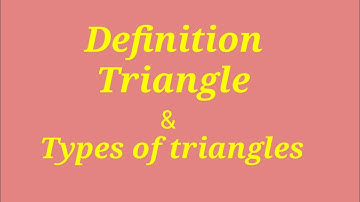 what is a triangle and types || Triangle definition || Definition of triangle || 7th and 8th class