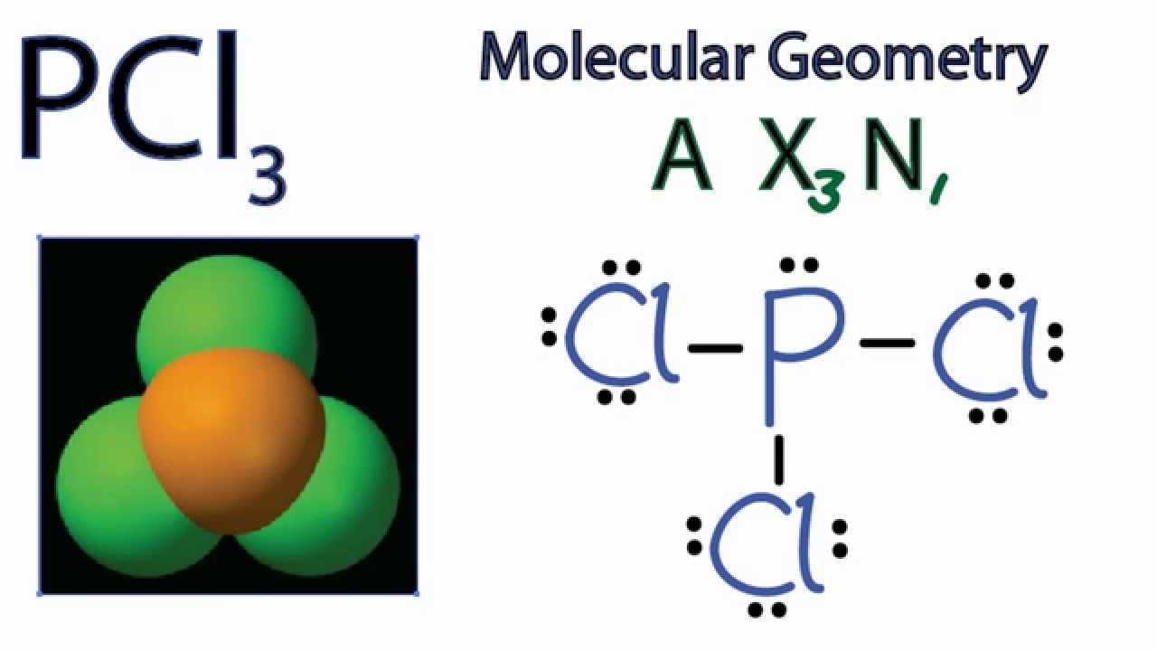 PCl3 Molecular Geometry / Shape and Bond Angles - YouTube