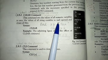 10 Computer CLEAR and CLS Command